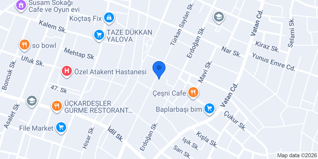 Bayraktar Otel konumu