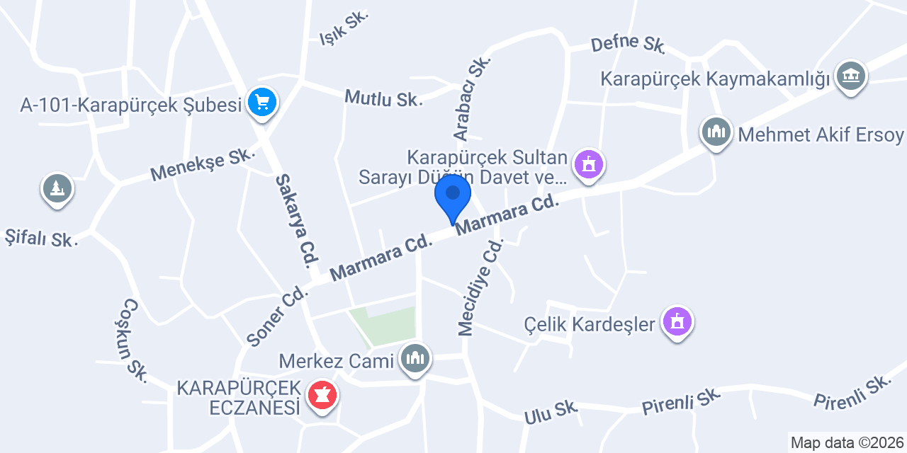 KARAPÜRÇEK YILMAZ ELEKTRİK konumu