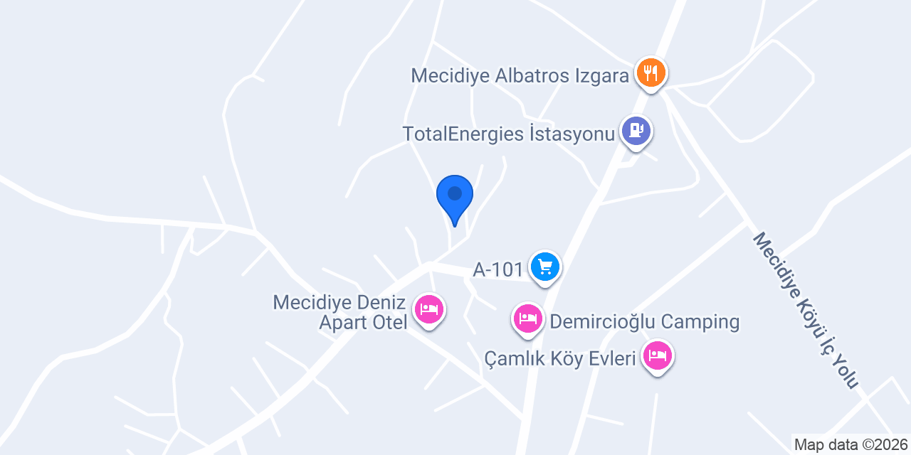Mecidiye apart köy evi konumu