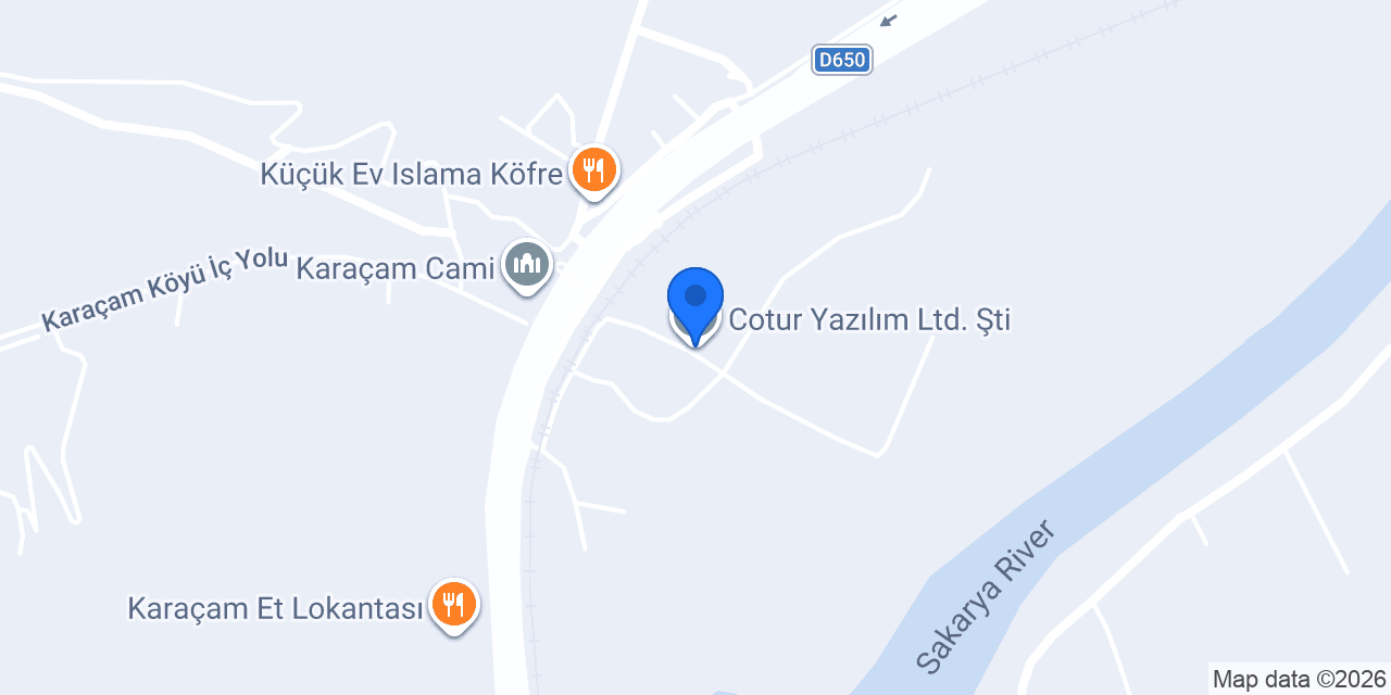 Cotur Yazılım Ltd. Şti. konumu