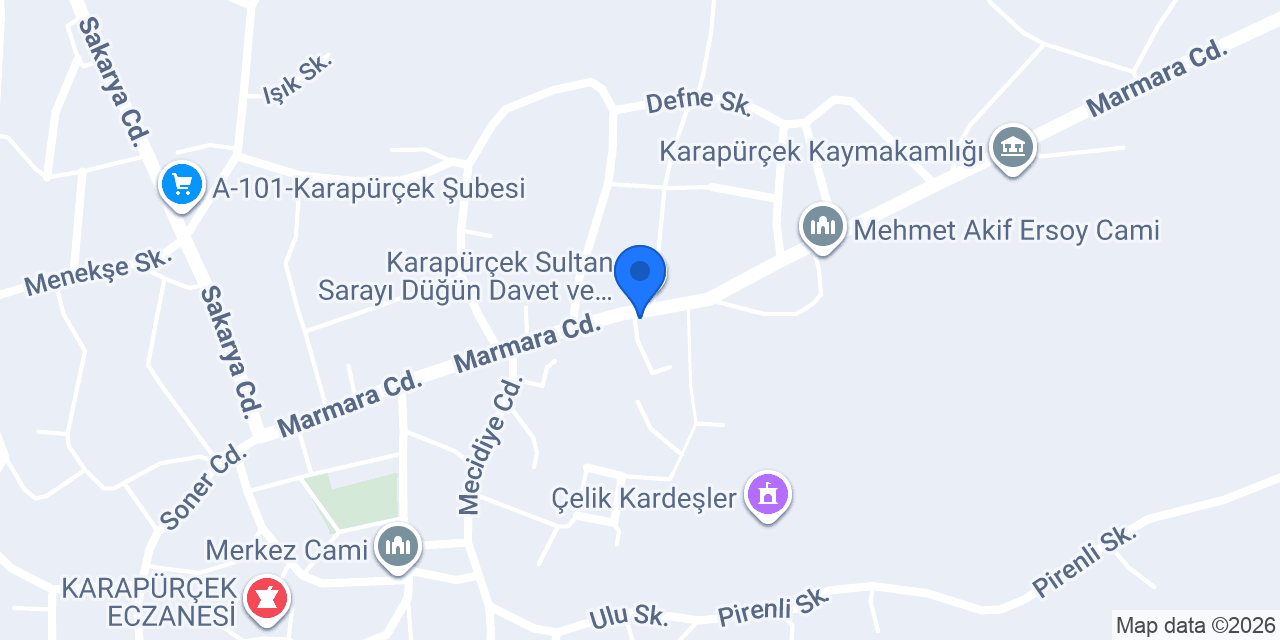 Özgenç Tarım - Karapürçek Şubesi konumu
