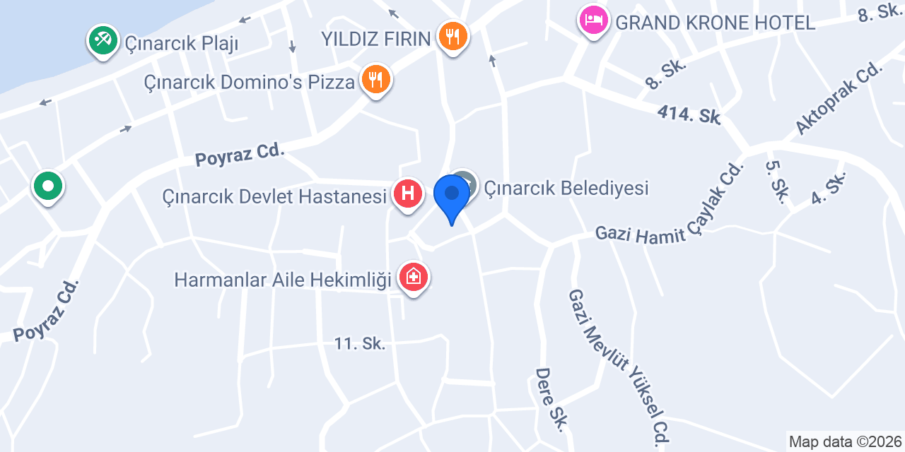 Tapu Müdürlüğü konumu