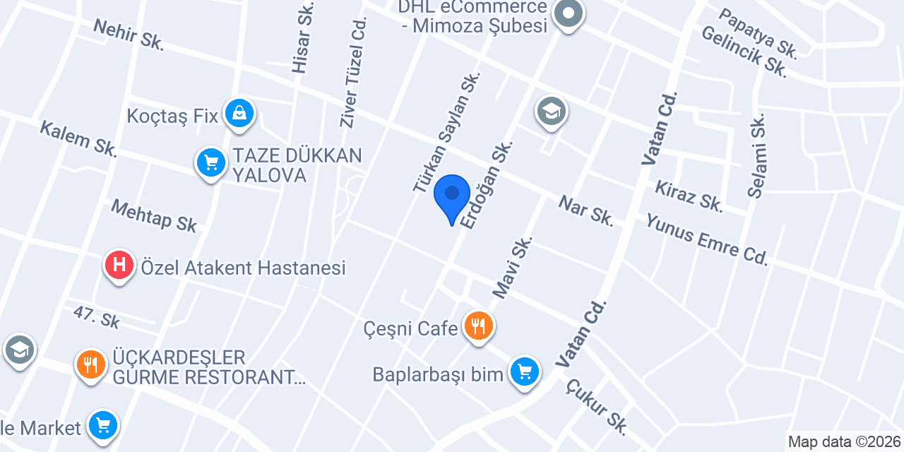 Kızlarım Terzi konumu