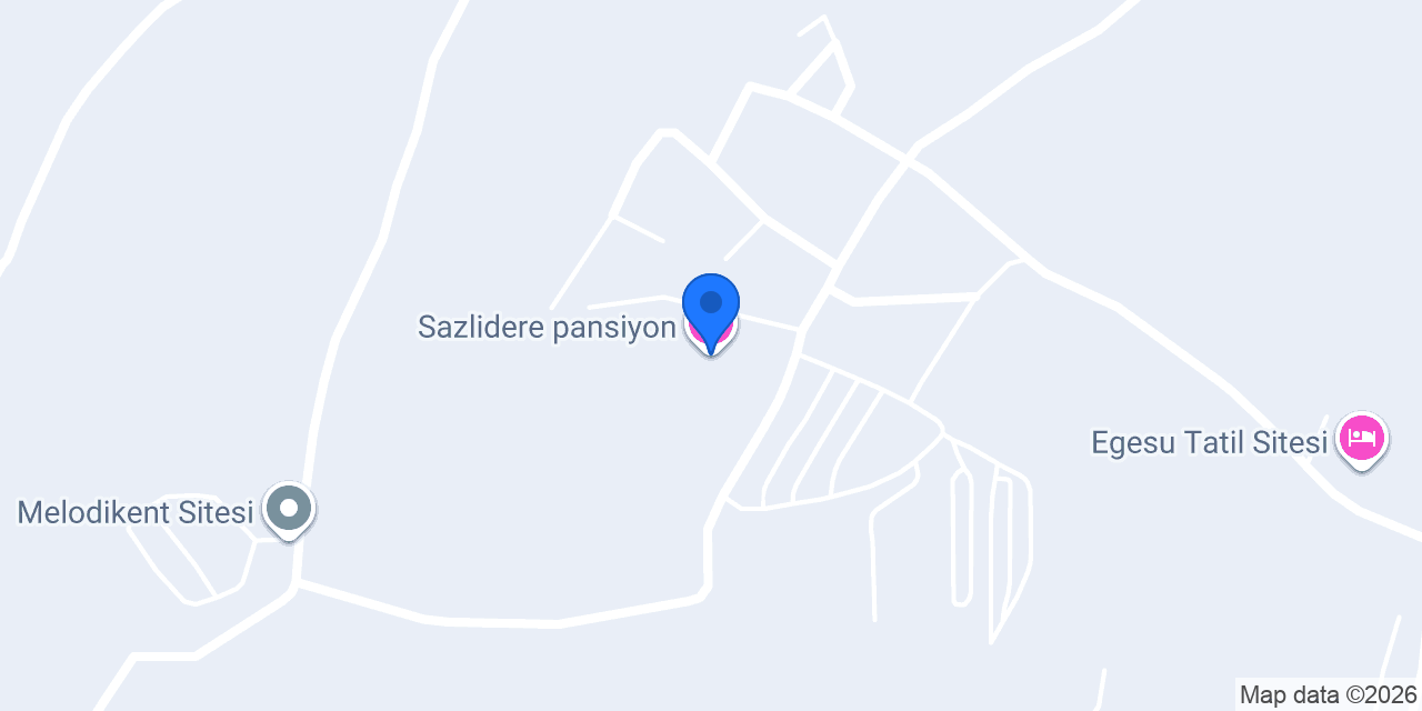 Sazlidere pansiyon konumu