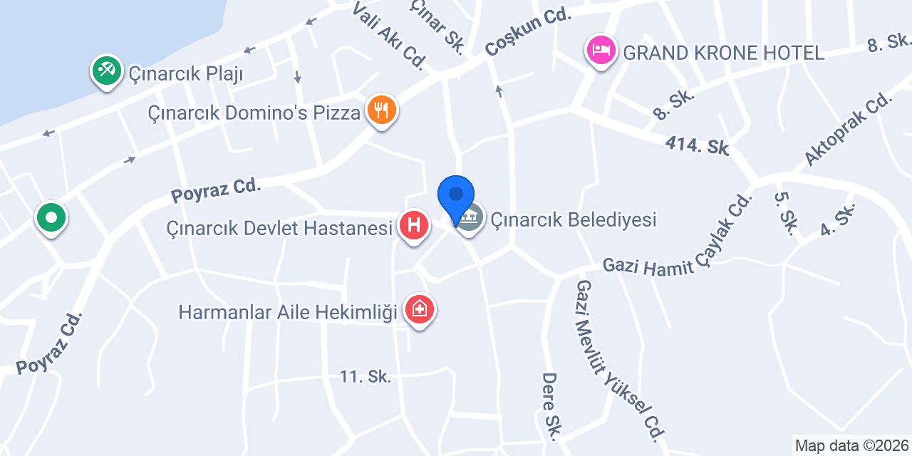 Toprak Eczanesi konumu