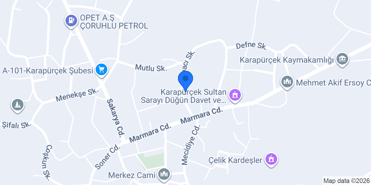 Karapürçek - Bosch Servis konumu