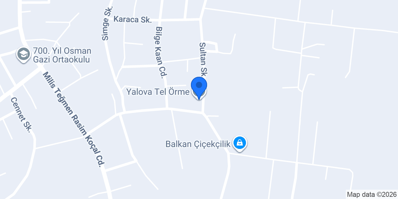 Yalova Tel Örme konumu