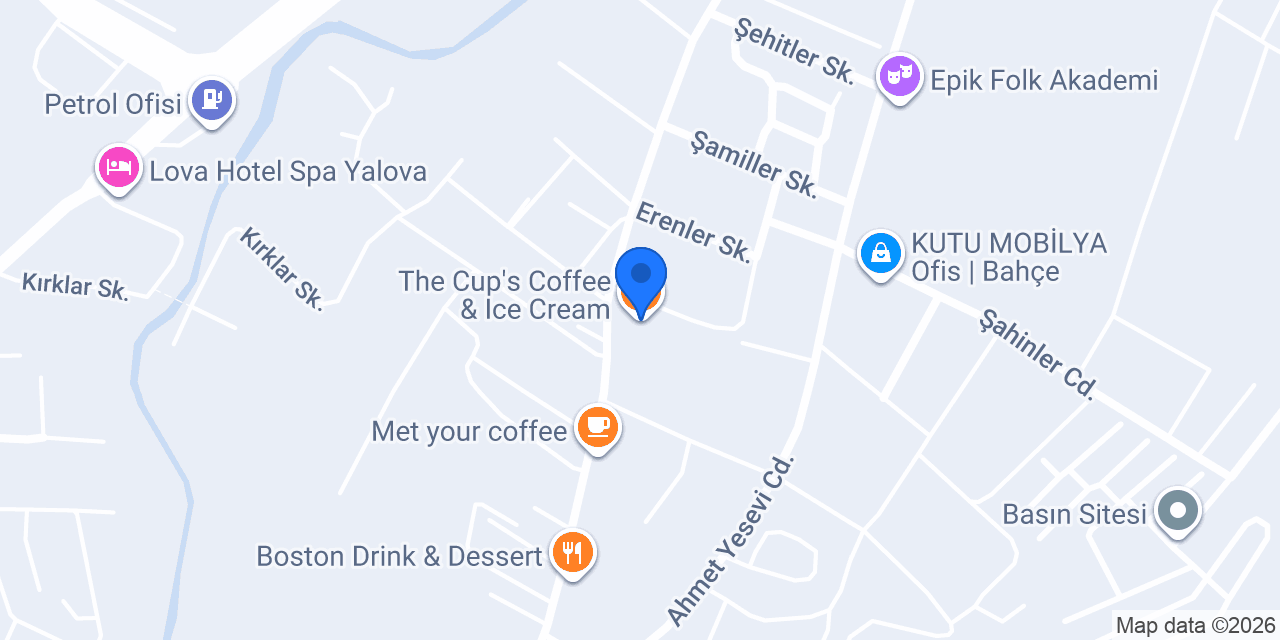 The Cup’s Coffee & Ice Cream konumu