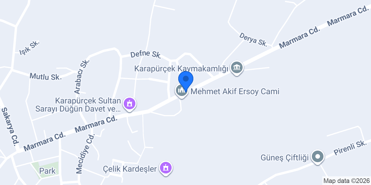 Karapürçek Tarım konumu