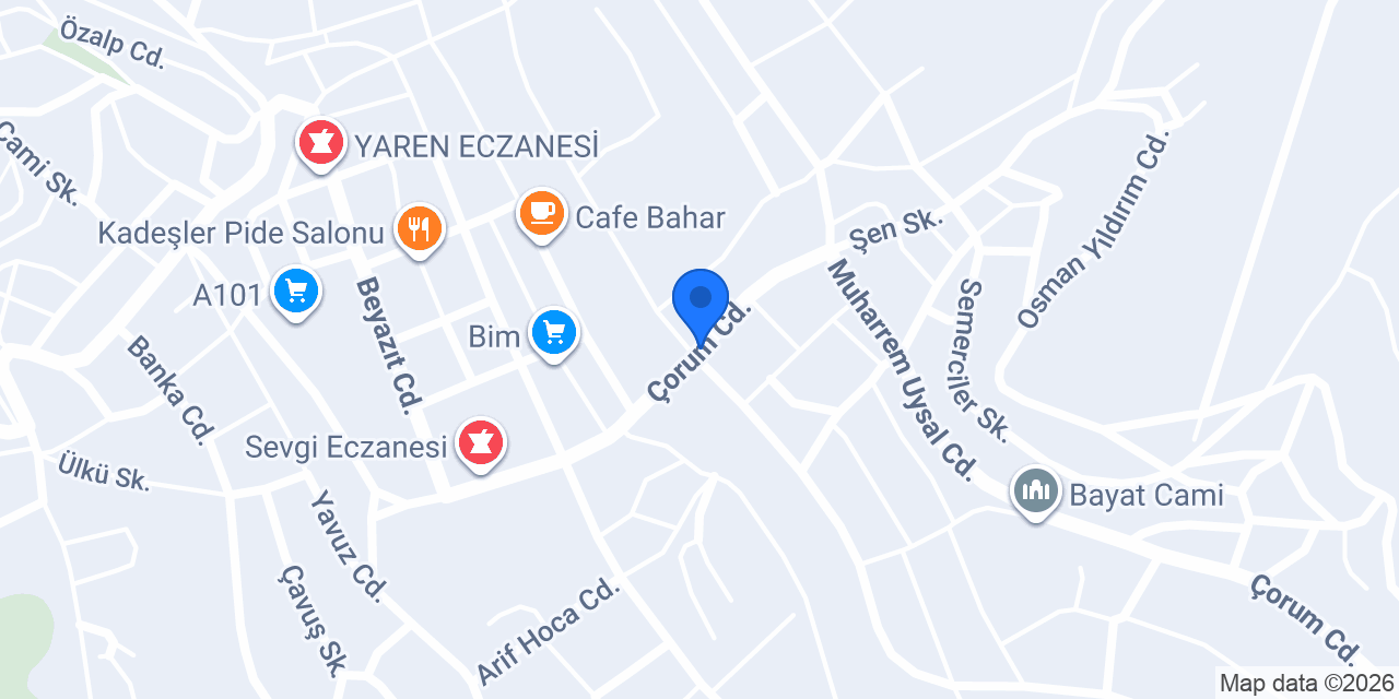 ŞAHİN VETERİNER KLİNİĞİ, konumu