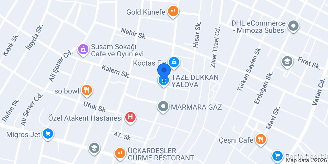 Hubb Tasarım konumu
