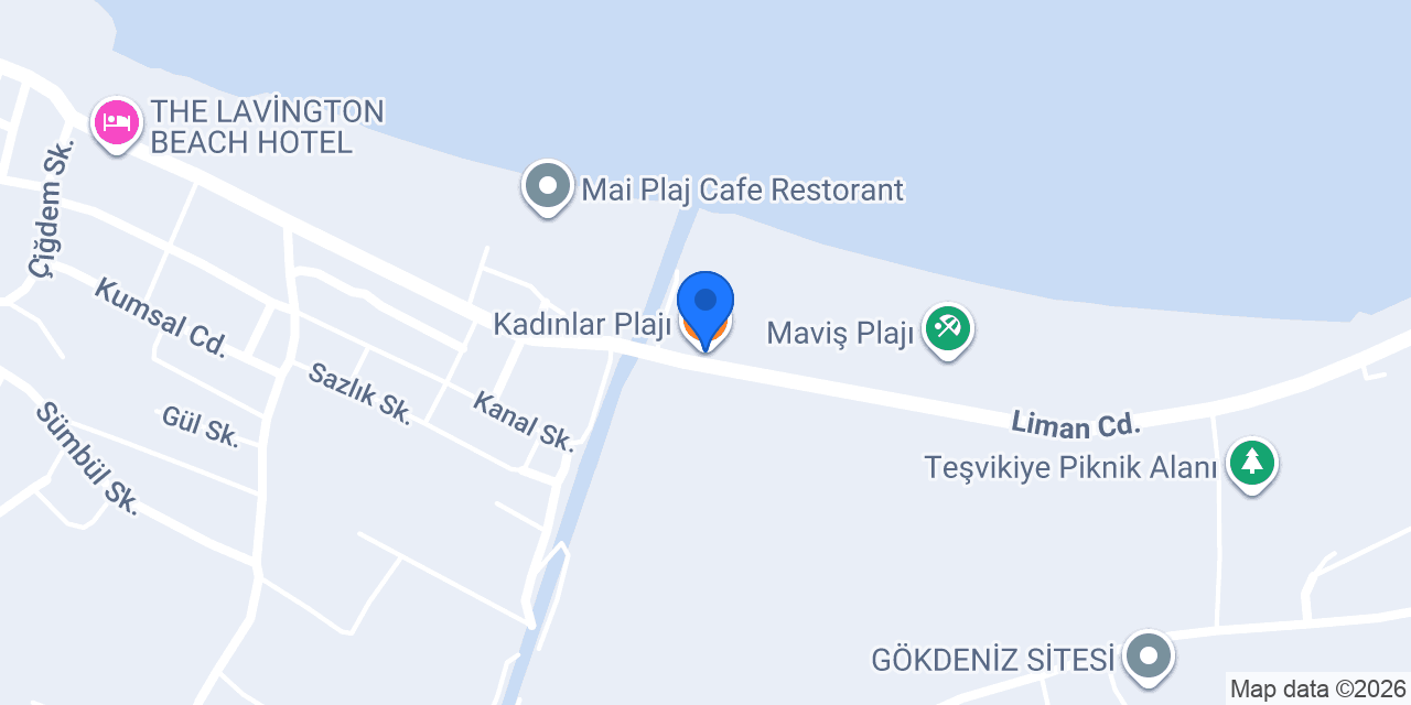 Kadınlar Plajı konumu