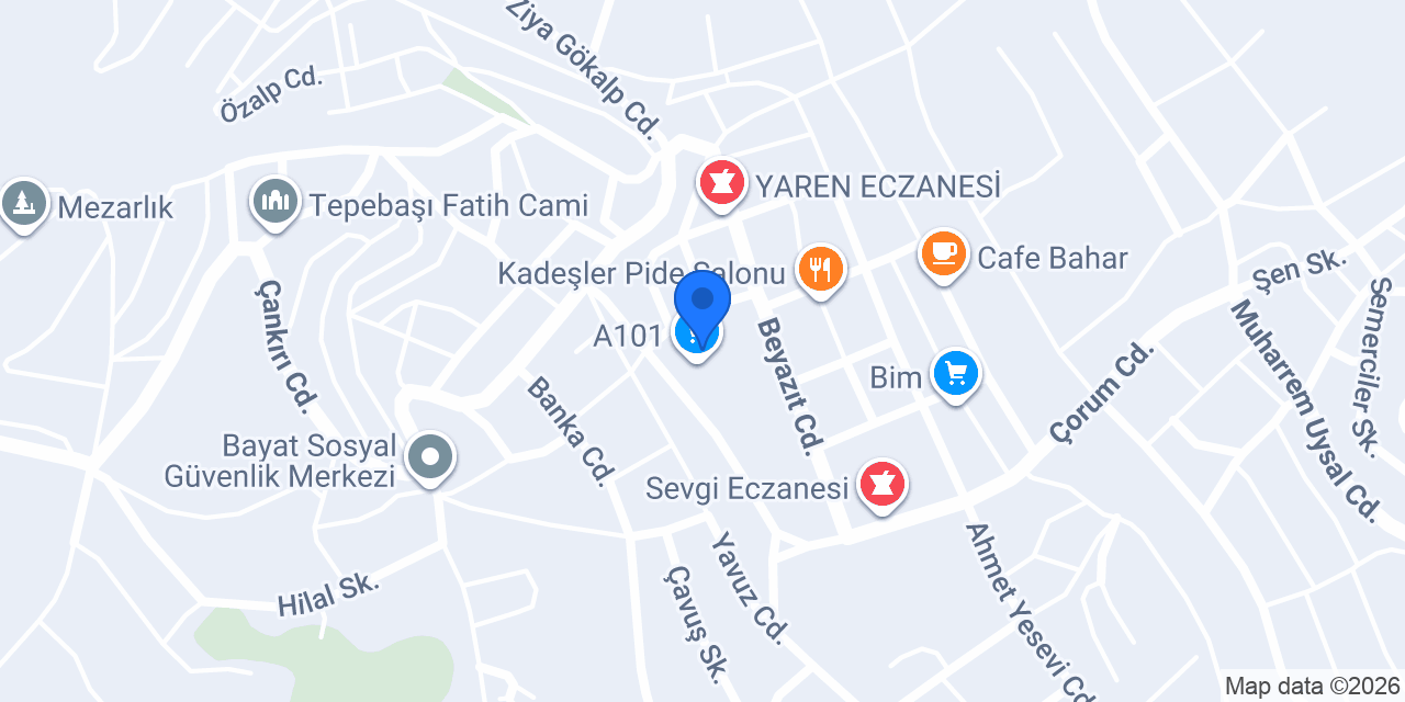 Kasabın yeri kebap salonu konumu