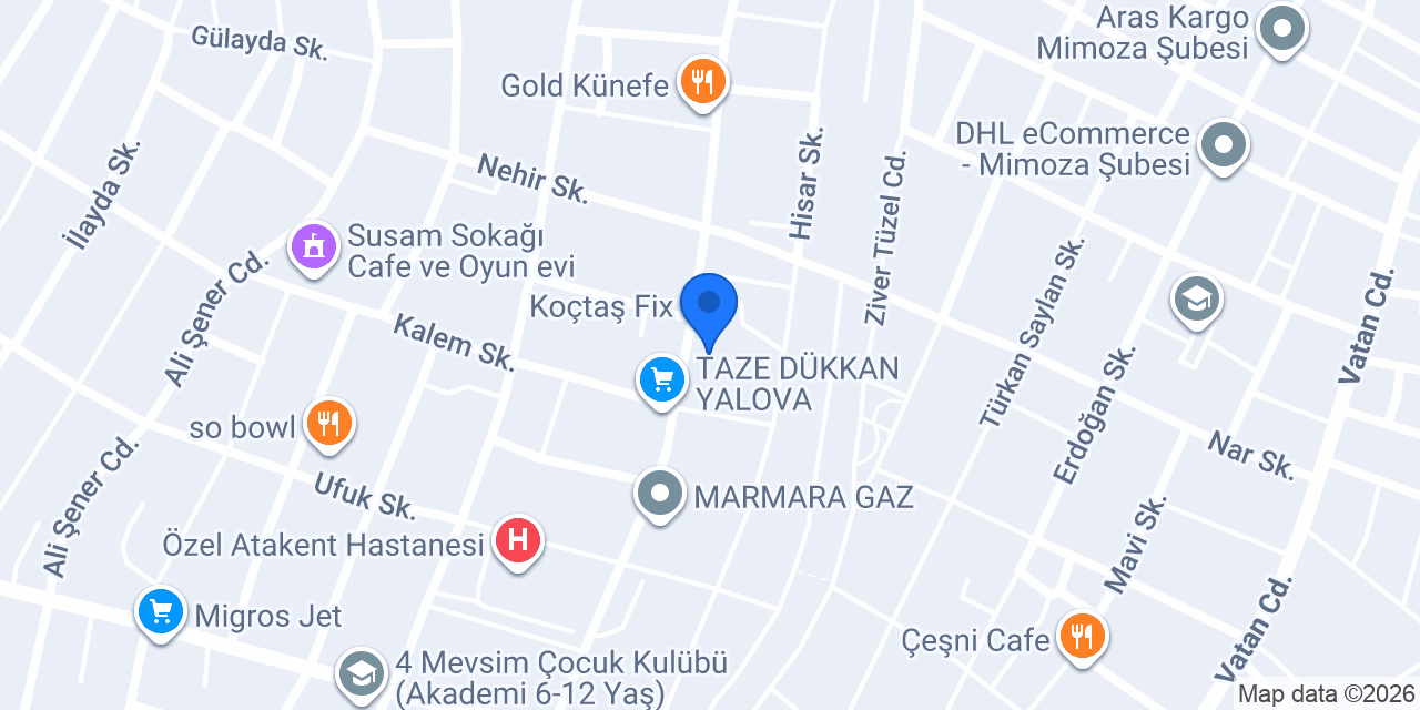 Yalova 9. Noterliği konumu