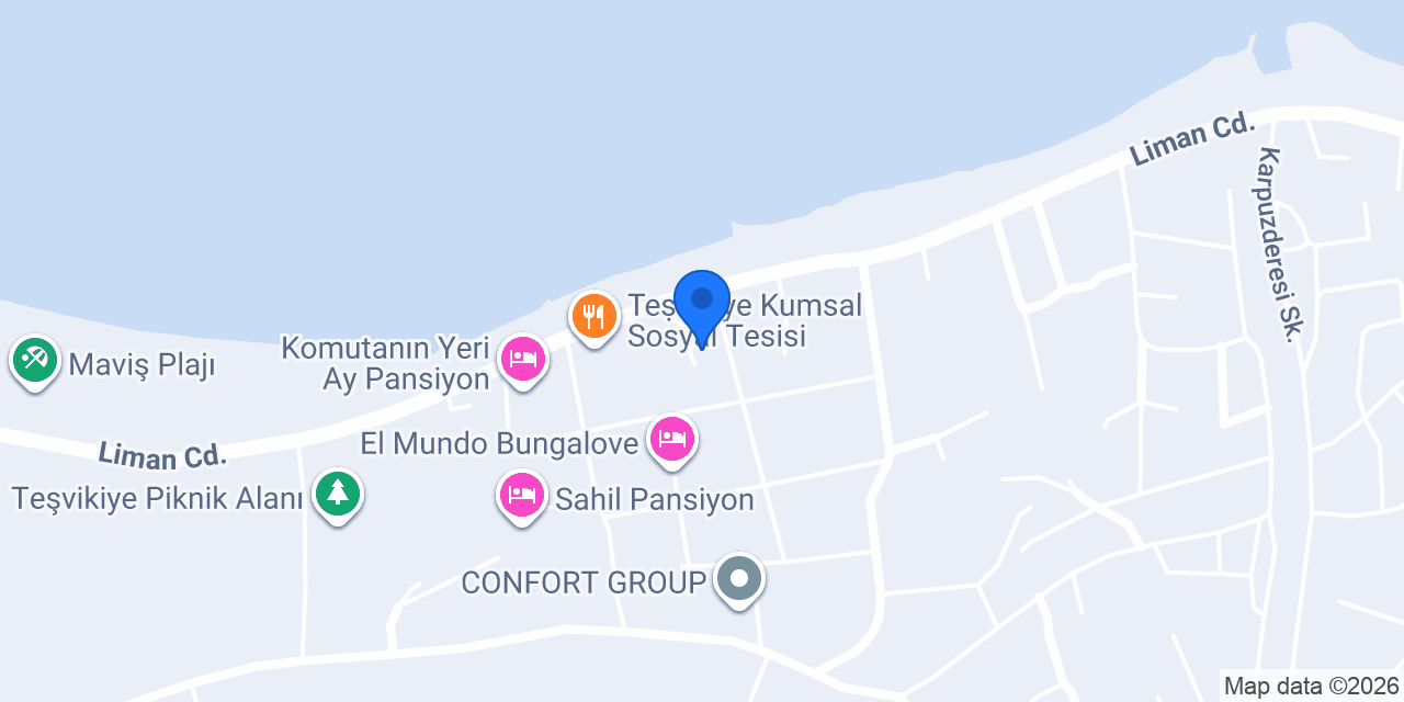 Ada Pansiyon konumu