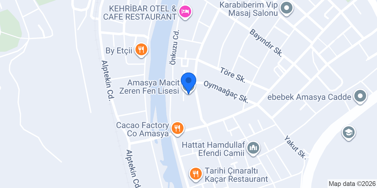 Amasya Macit Zeren Fen Lisesi konumu