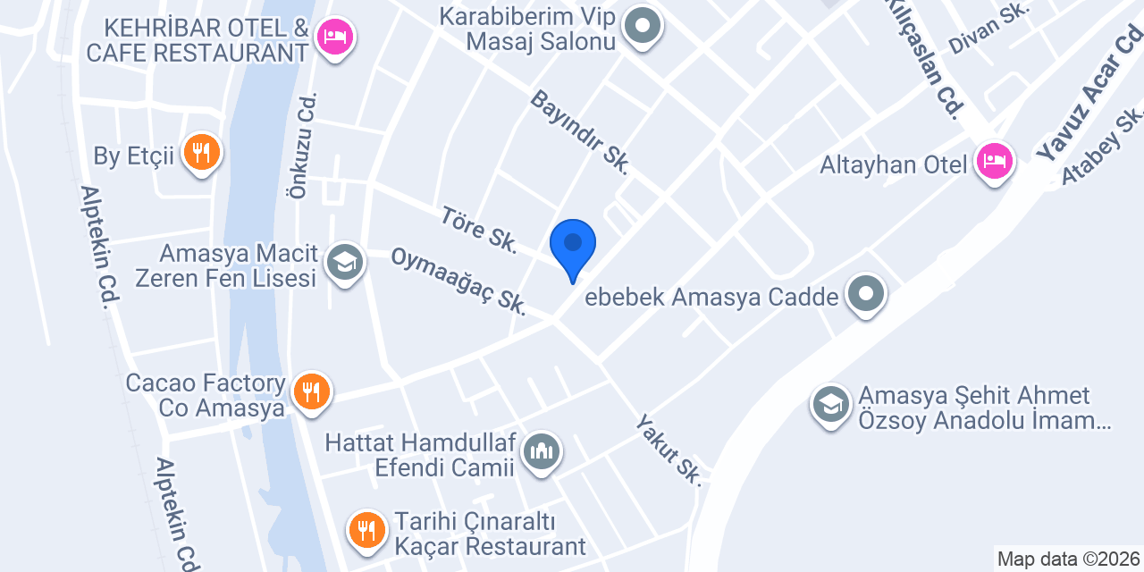 AMASYA CAN VETERİNER KLİNİĞİ konumu