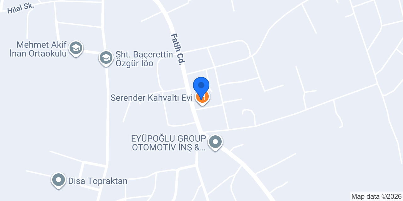 Serender Kahvaltı Evi konumu