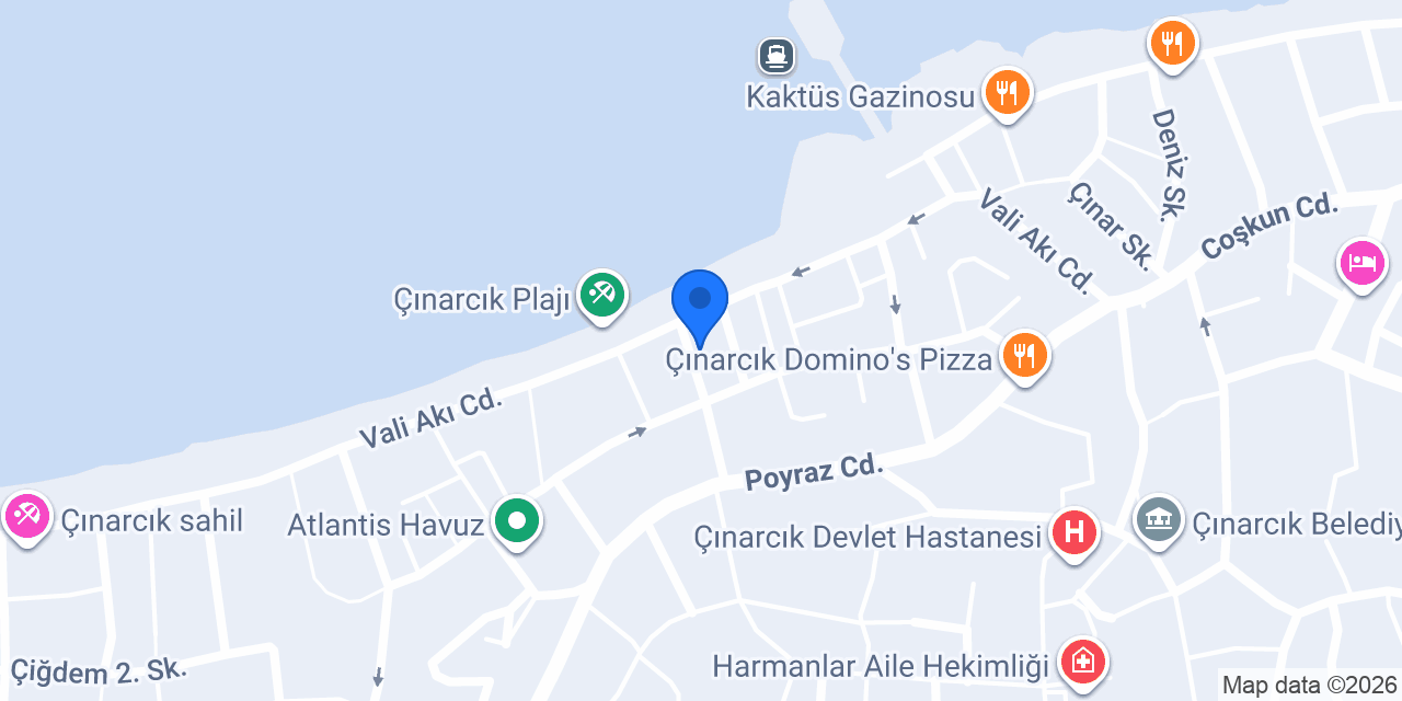 Çınarcık Ptt konumu