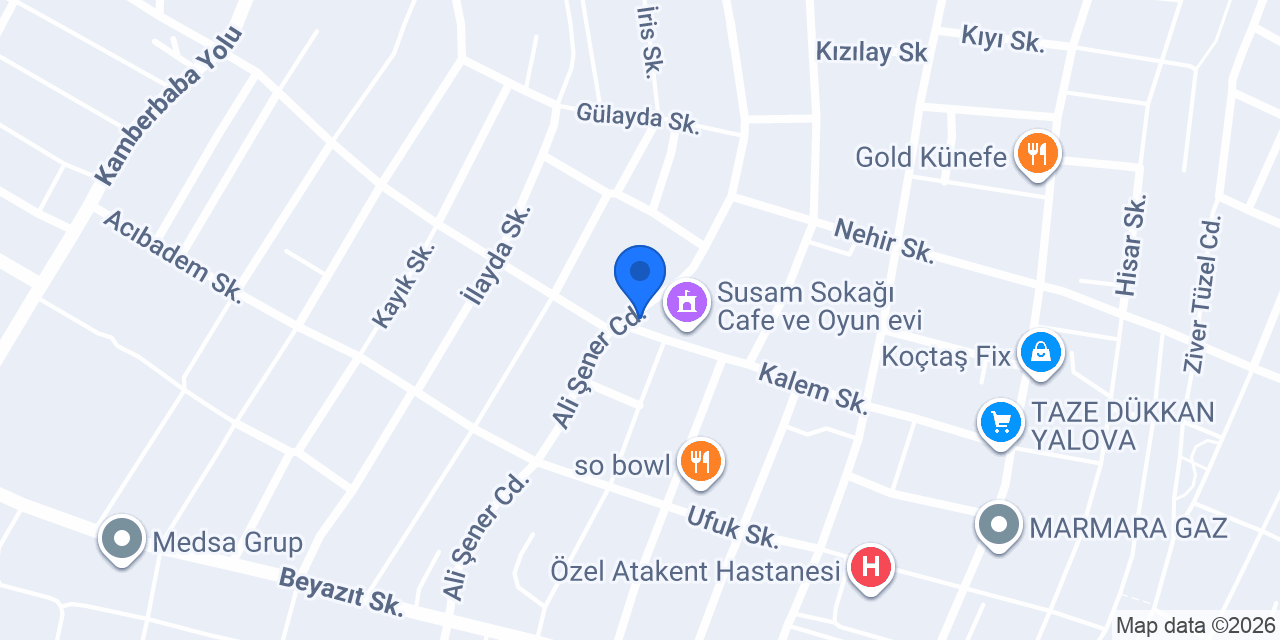 SUSAM SOKAĞI konumu
