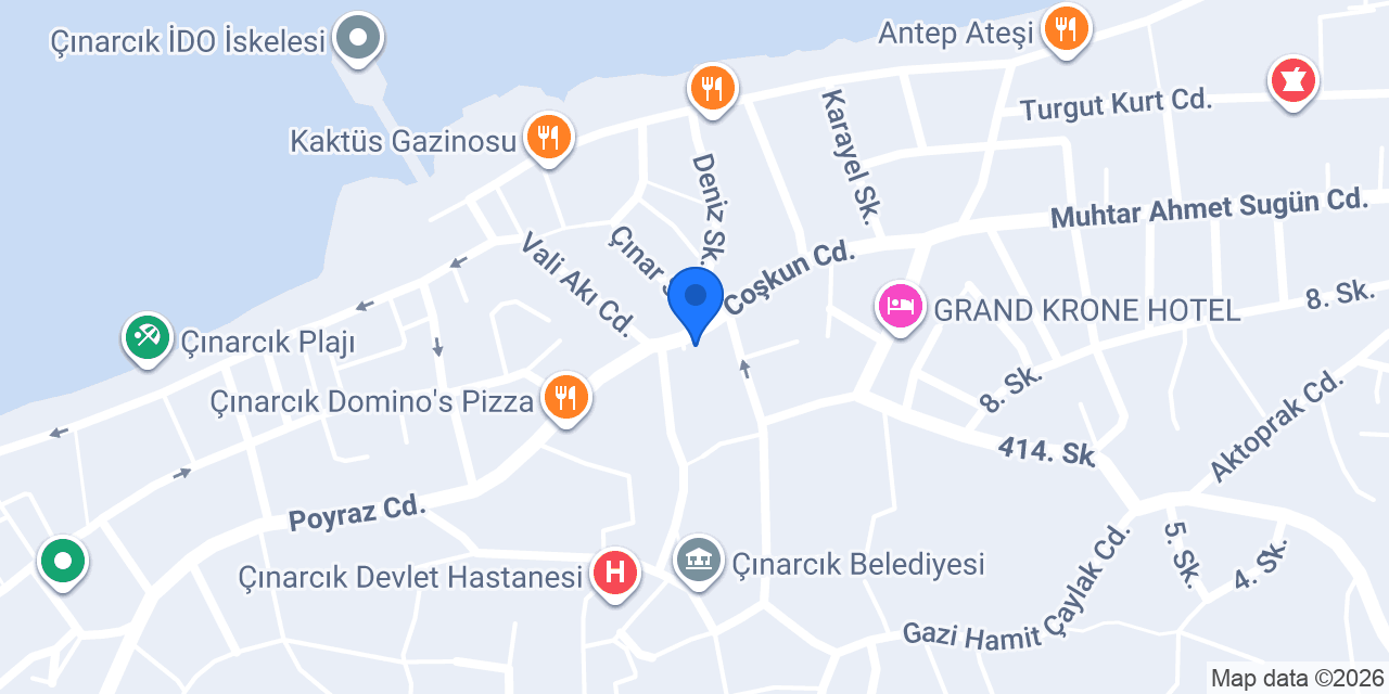 Çınarcık Merkez Kasabı konumu