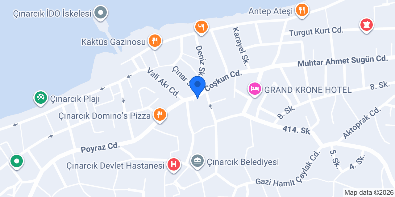 Tadım Et Kasap konumu