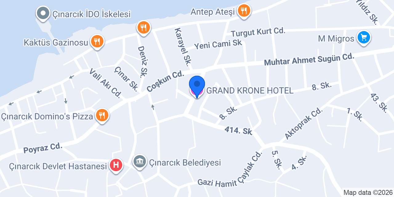 GRAND KRONE HOTEL konumu