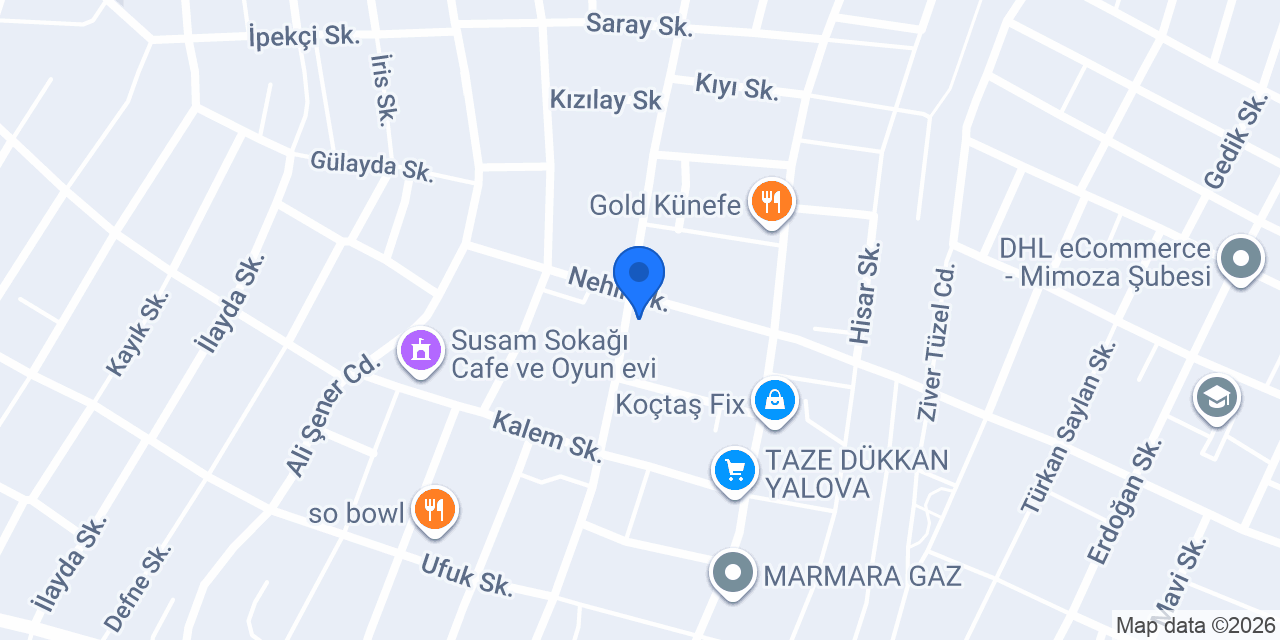 Nil Waffle Cafe Pastane konumu