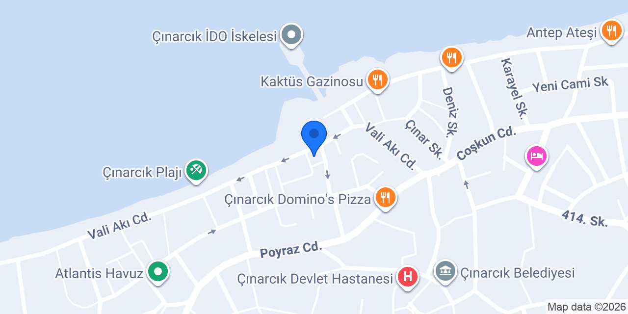 Özkaymak Dondurma konumu