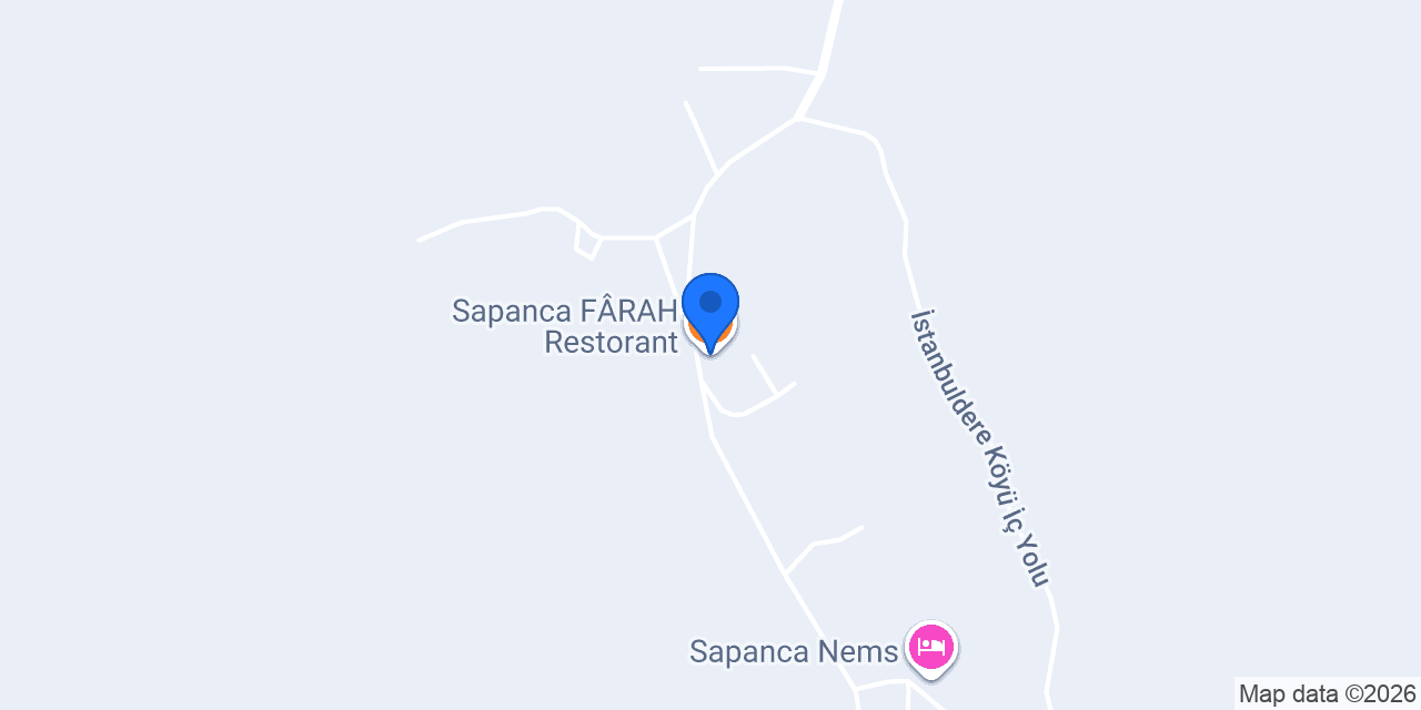 Sapanca FÂRAH Restorant konumu