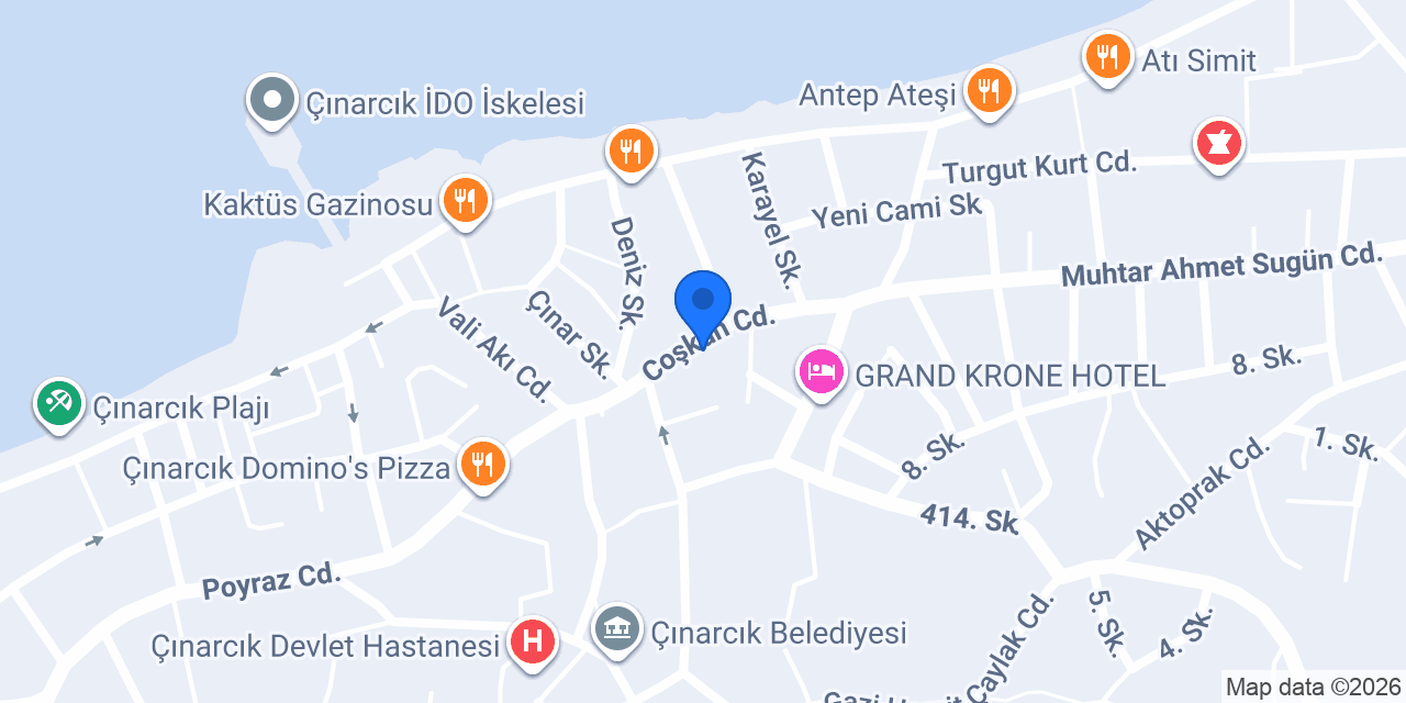 Çınarcık Balık Evi Ablanın Yeri konumu