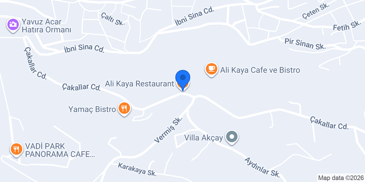 Ali Kaya Restaurant konumu