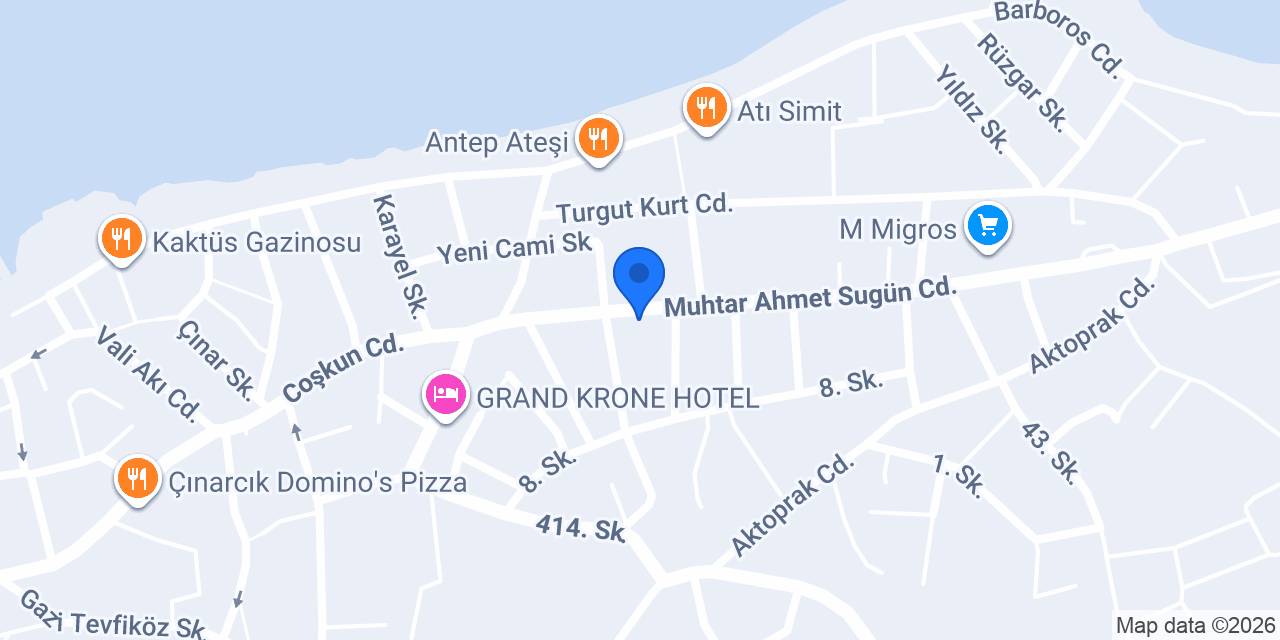 Çınarcık Kombi Servisi konumu