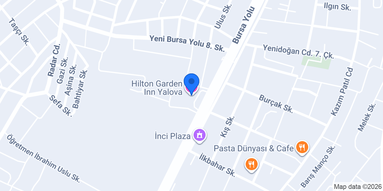 Hilton Garden Inn Yalova konumu