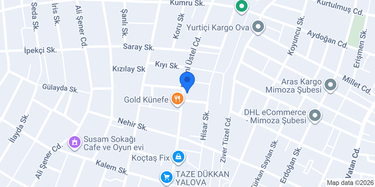 Kervan Dondurma konumu