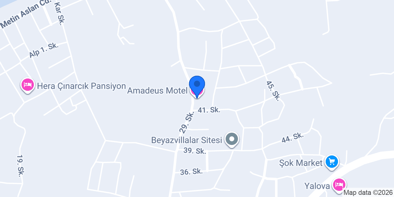 Amadeus Motel konumu