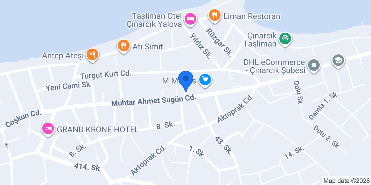 Çınar Mobilya Çınarcık konumu