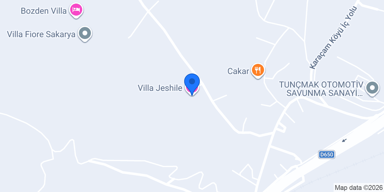 Villa Jeshile konumu