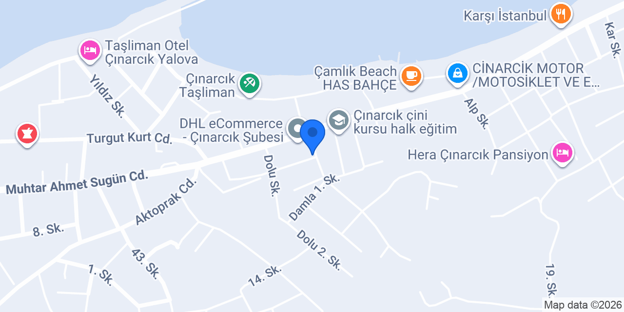Canan Yemek Çınarcık konumu
