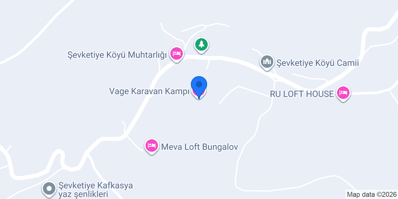 Vage Karavan Kampı konumu