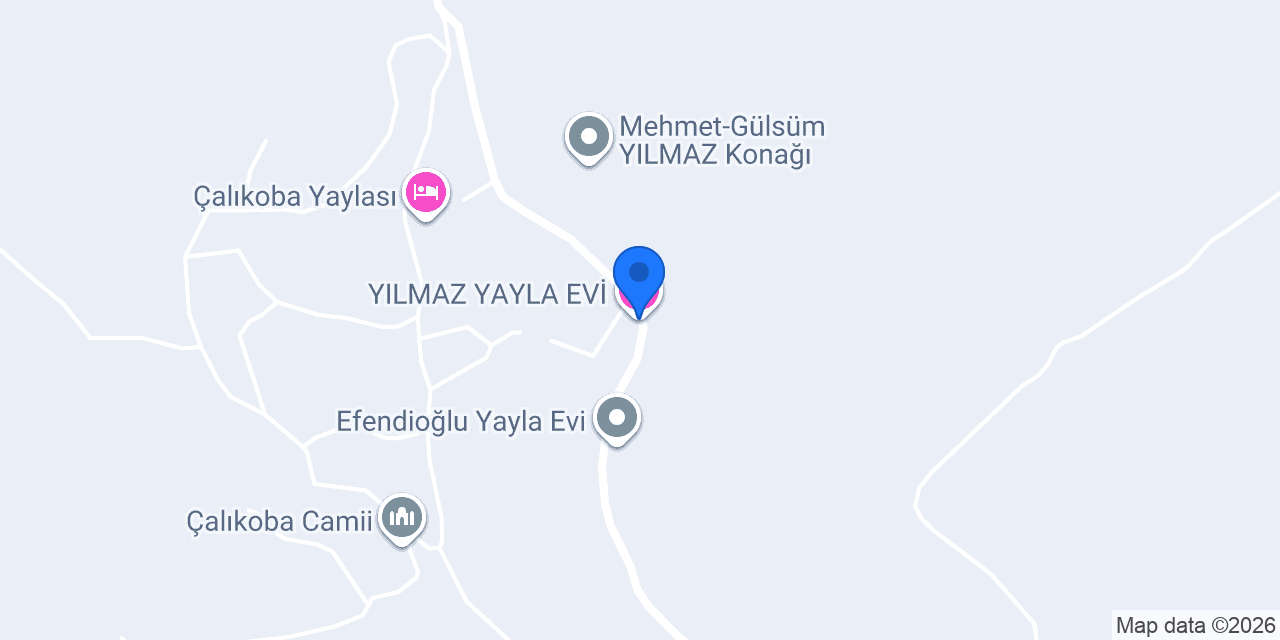YILMAZ YAYLA EVİ konumu
