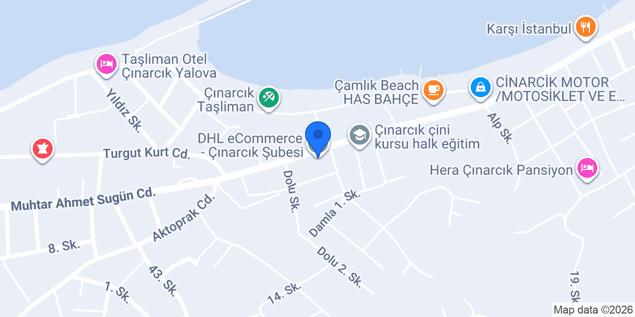 DHL eCommerce - Çınarcık Şubesi konumu