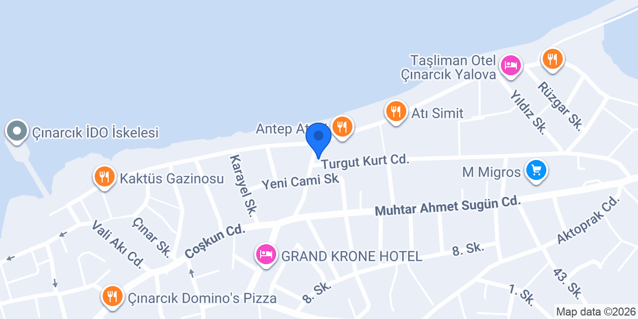 İstanbul Kasabı Çınarcık konumu