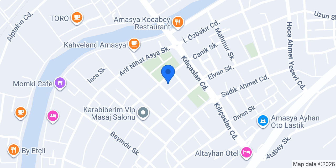 Amasya Sürücü Kursu konumu