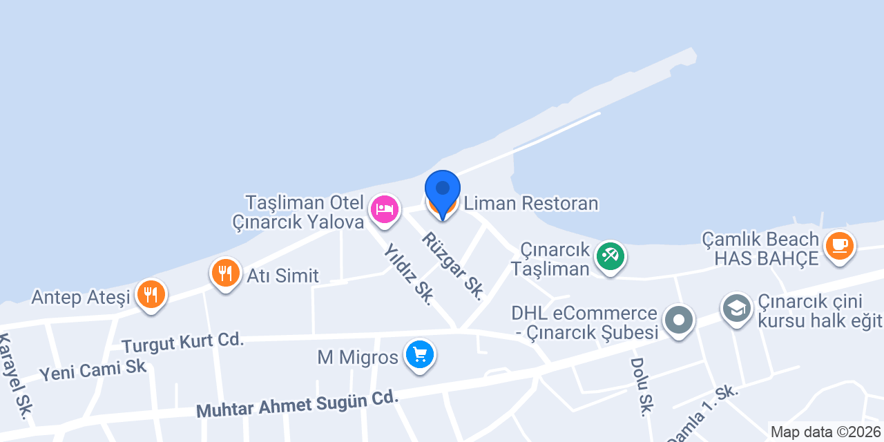 Liman Restoran konumu