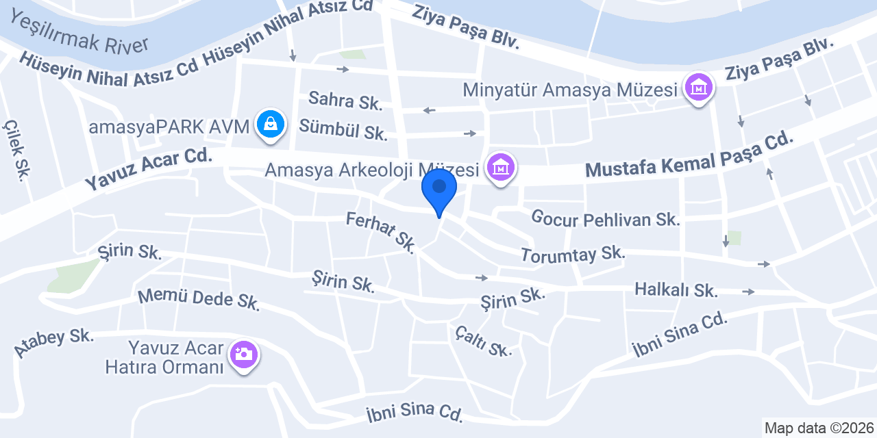 AMASYA KORKU EVİ konumu