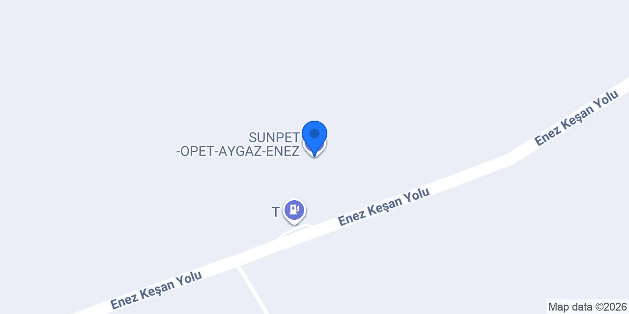 SUNPET -OPET-AYGAZ-ENEZ konumu