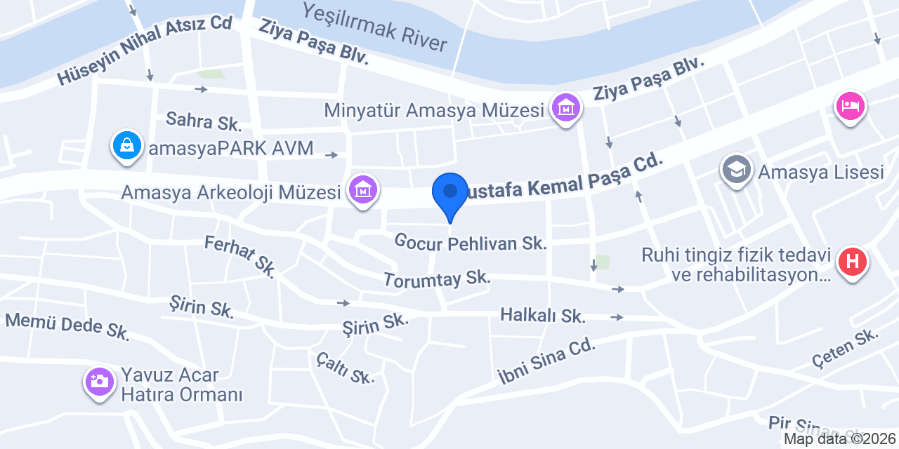 Amasya elektrik konumu