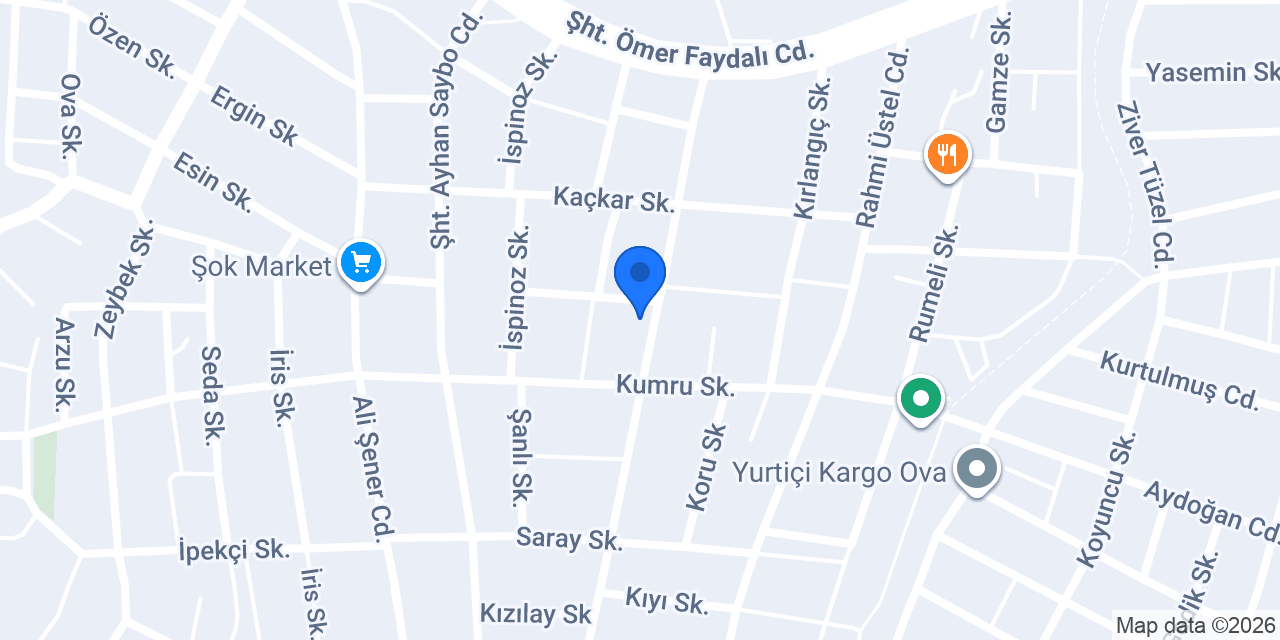 Yonca Çiçekçilik konumu