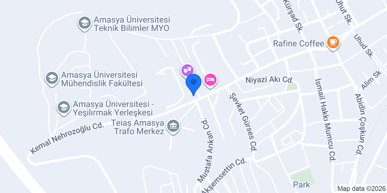 Coffee Cadde Amasya konumu